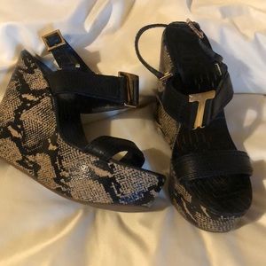 Tory Burch snake wedges.